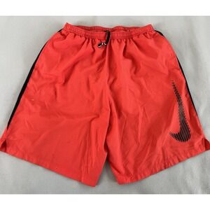 Nike Running Shorts Mens Sz Large ‎ Red Dri-Fit Lined